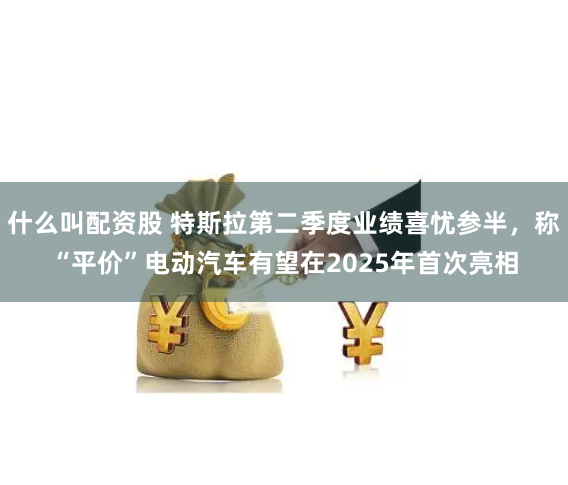 什么叫配资股 特斯拉第二季度业绩喜忧参半，称“平价”电动汽车有望在2025年首次亮相